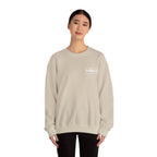 Kahfeld Logo Crewneck Sweatshirt — Minimal White Graphic Sweatshirt