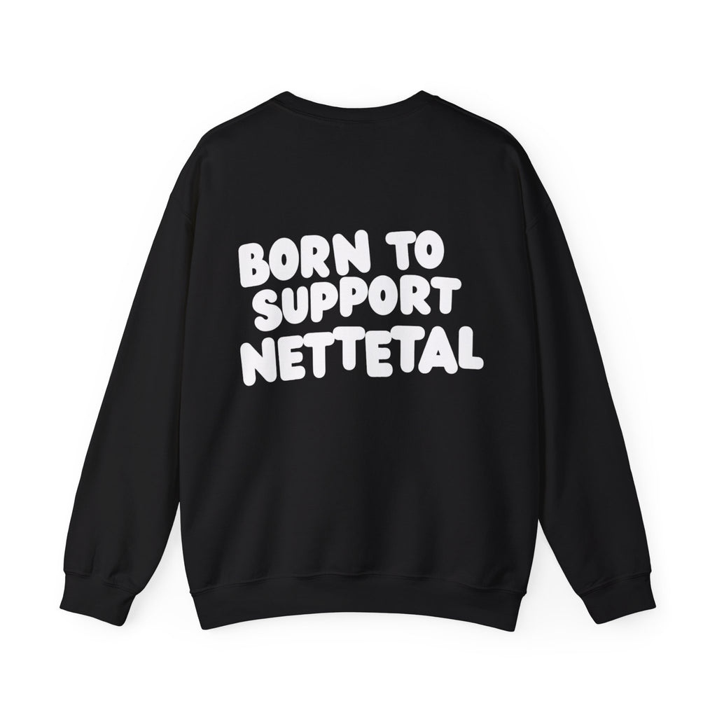 Born to Support Nettetal Crewneck Sweater Backprint – Wear your City Kollektion | ORGNL Fabrics