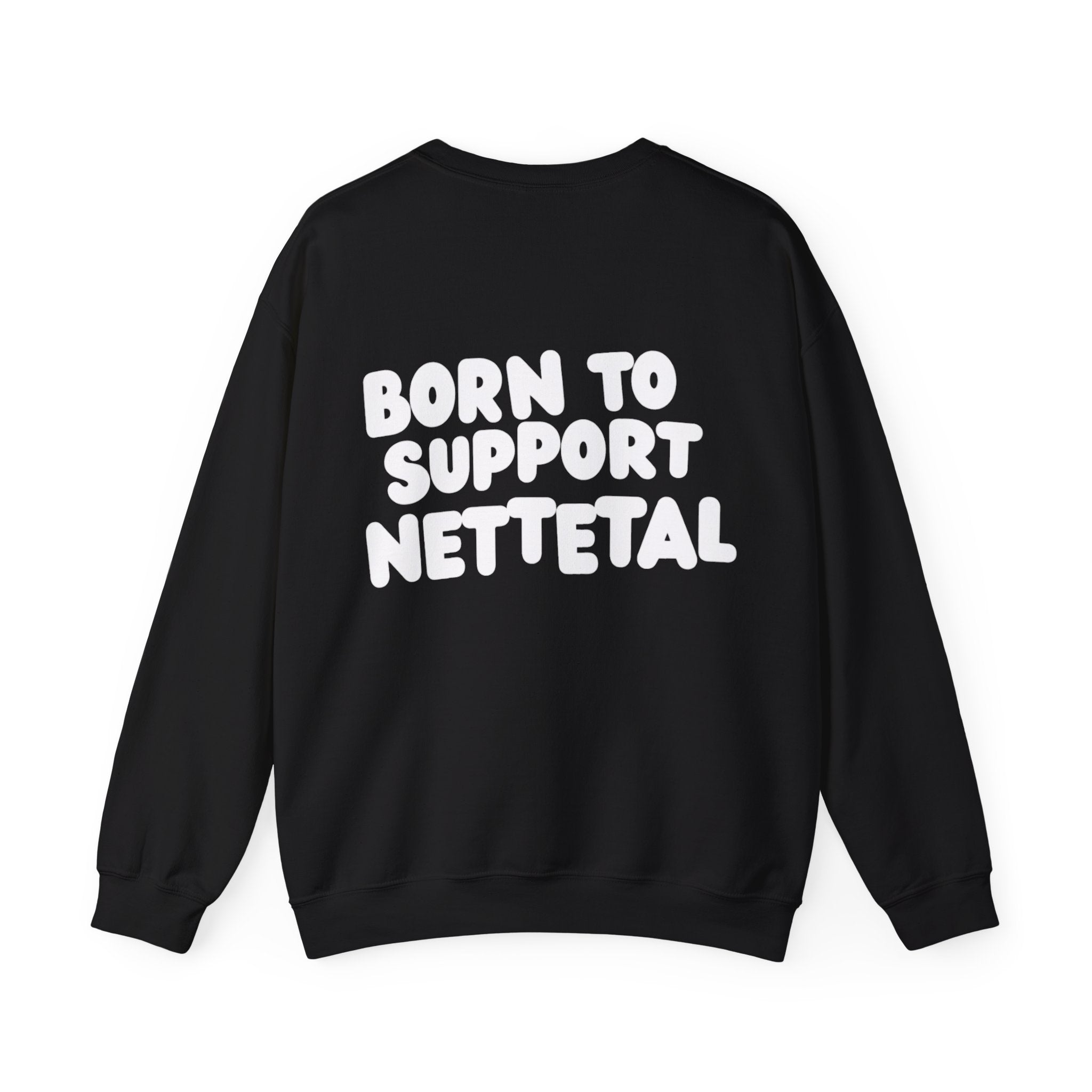Born to Support Nettetal Crewneck Sweater Backprint – Wear your City Kollektion | ORGNL Fabrics