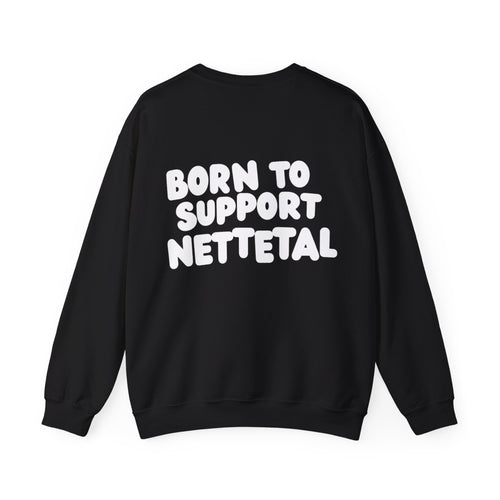 Born to Support Nettetal Crewneck Sweater Backprint – Wear your City Kollektion | ORGNL Fabrics
