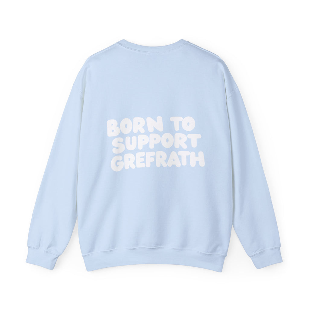 Born to Support Grefrath Crewneck Sweater Backprint – Wear your City Kollektion | ORGNL Fabrics