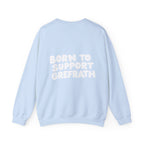 Born to Support Grefrath Crewneck Sweater Backprint – Wear your City Kollektion | ORGNL Fabrics