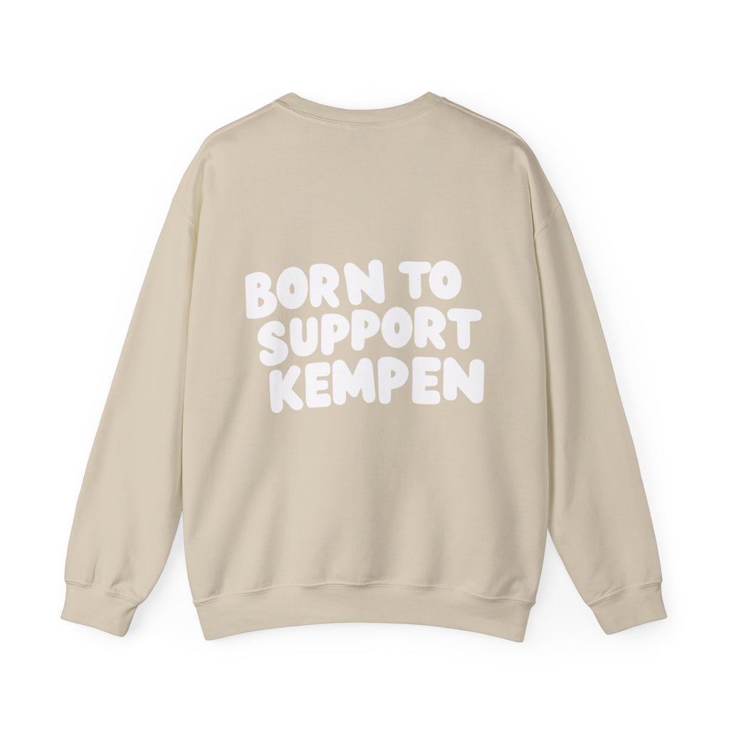 Born to Support Kempen Crewneck Sweater Backprint – Wear your City Kollektion | ORGNL Fabrics
