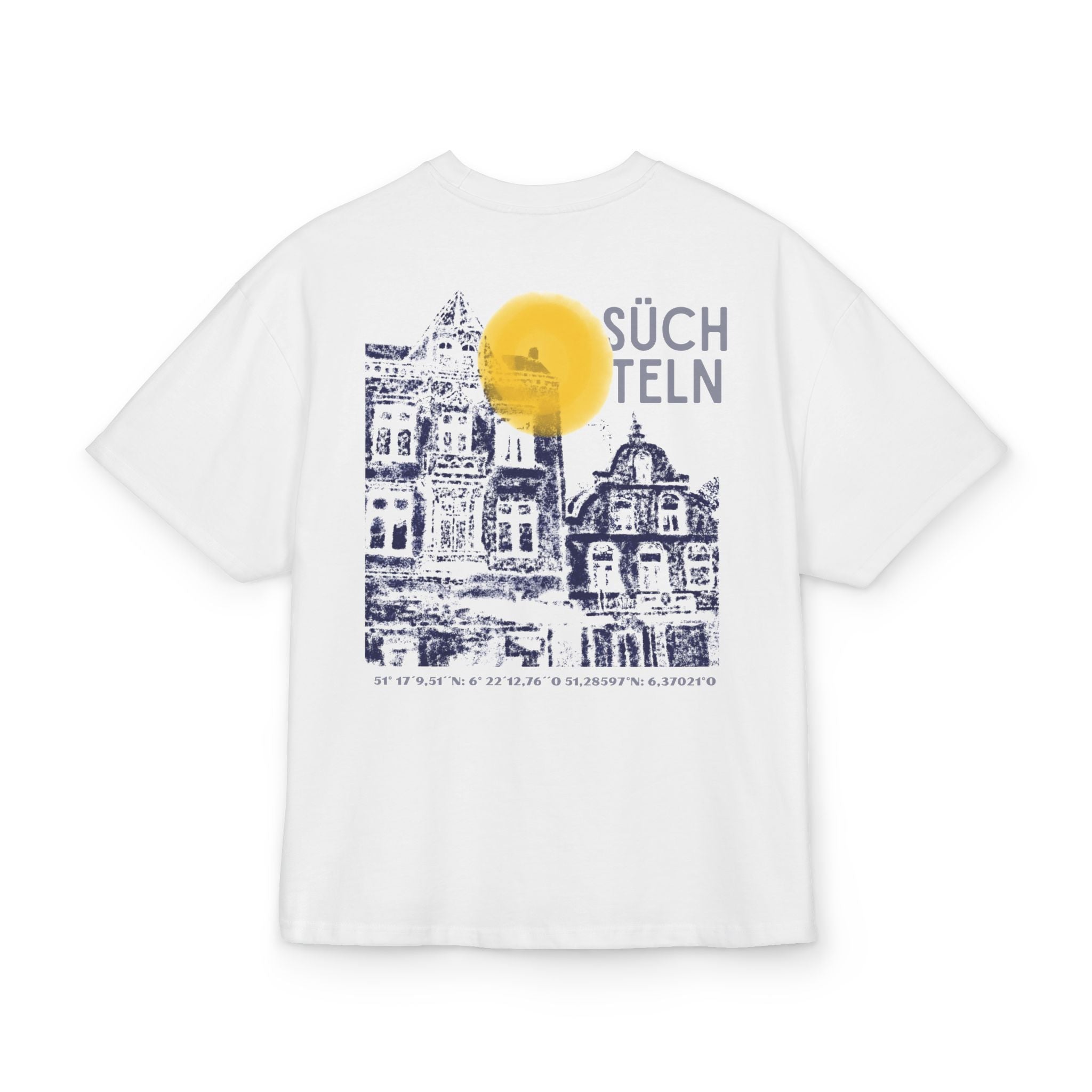 Viersen Süchteln Heavy Oversized T-Shirt Backprint – Wear your City Kollektion | ORGNL Fabrics