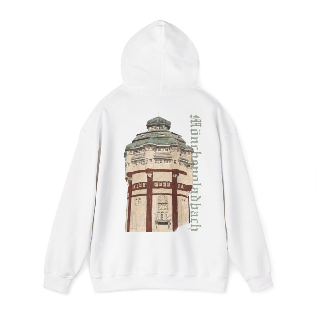 Mönchengladbach Wasserturm Hoodie Backprint – Wear your City Kollektion | ORGNL Fabrics