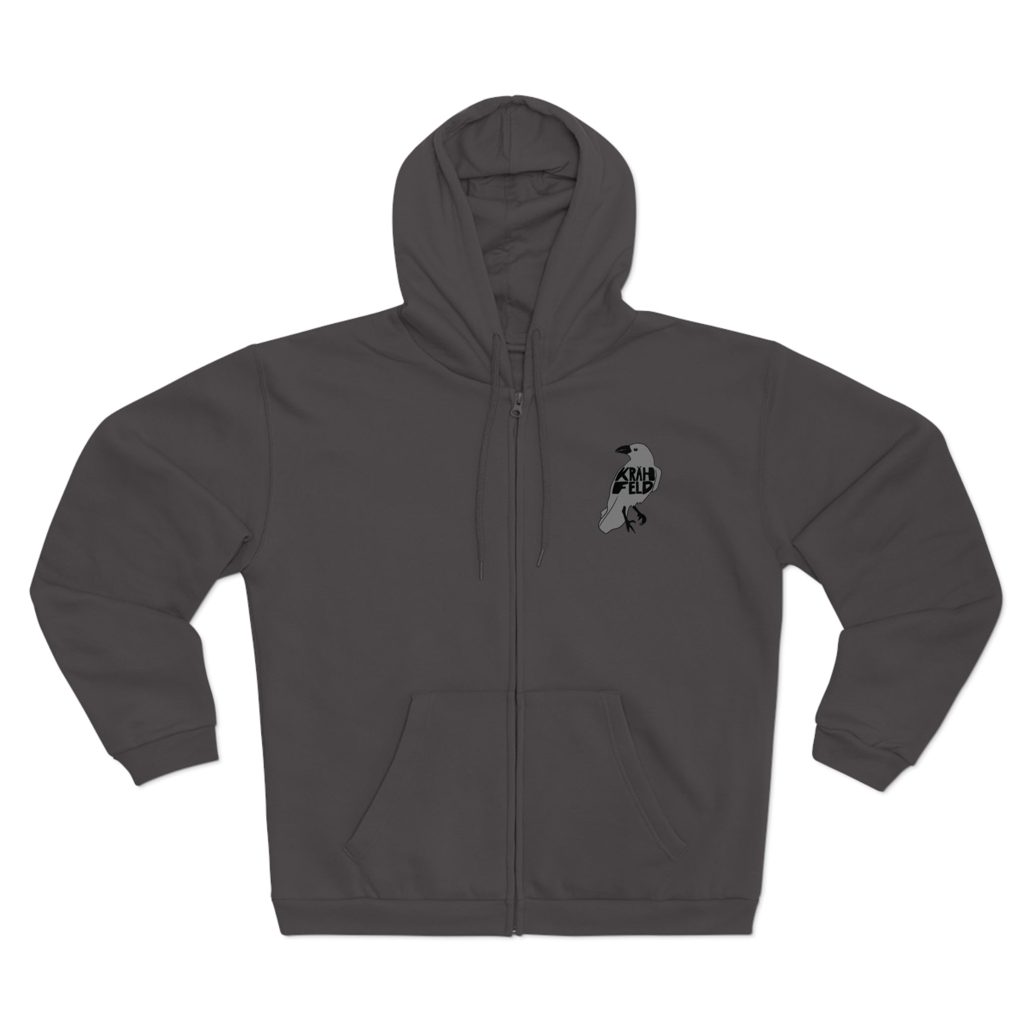 Krähfeld Zip-Hoodie – Krefeld Raben Logo Streetwear | ORGNL Fabrics