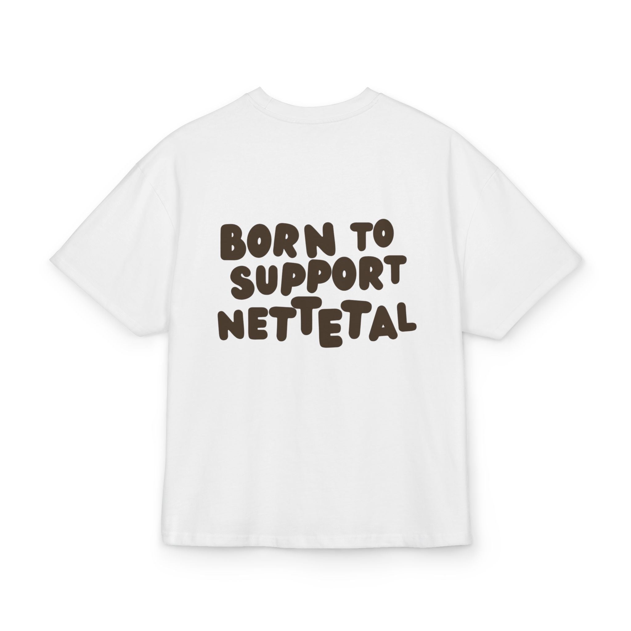 Born to Support Nettetal Heavy Oversized T-Shirt Backprint – Wear your City Kollektion | ORGNL Fabrics