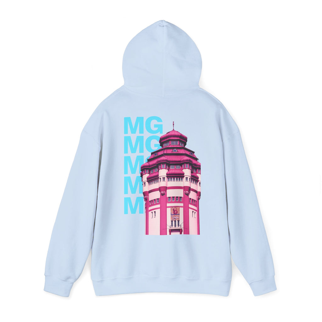 Mönchengladbach Wasserturm Neon Graphic Hoodie – Wear your City Kollektion | ORGNL Fabrics
