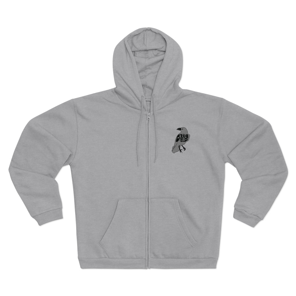 Krähfeld Zip-Hoodie – Krefeld Raben Logo Streetwear | ORGNL Fabrics