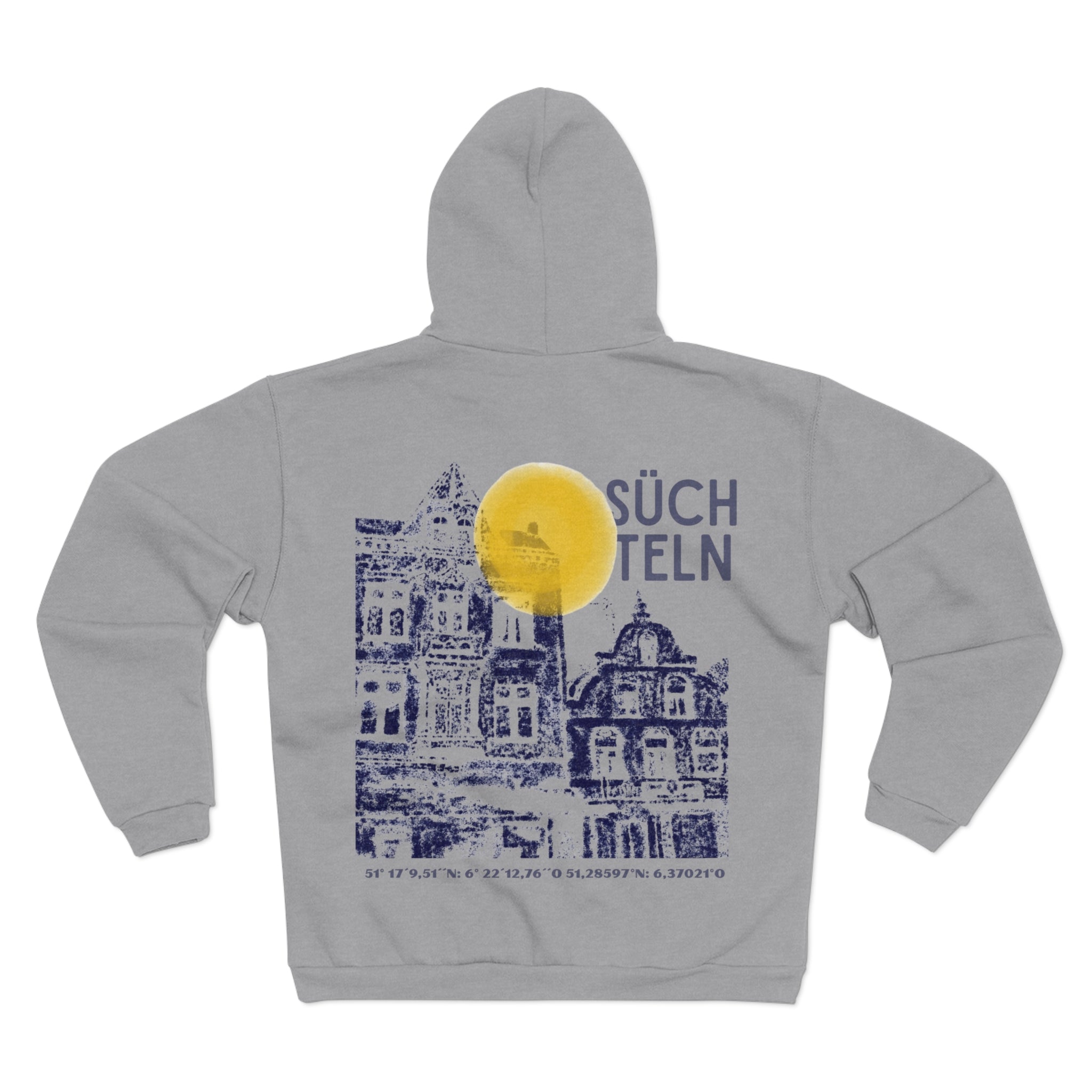 Viersen Süchteln Hoodie Zipper Backprint – Wear your City Kollektion | ORGNL Fabrics