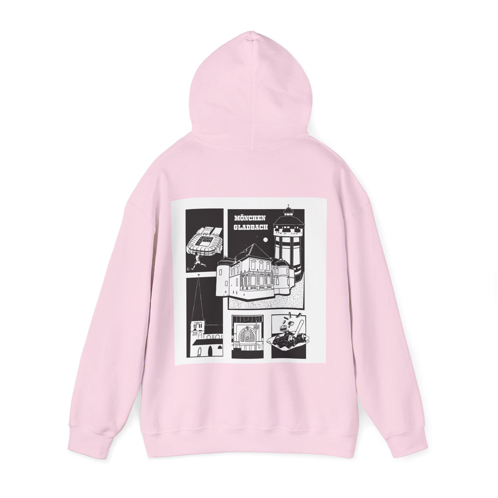 Mönchengladbach Stories Graphic Hoodie Backprint – Wear your City Kollektion | ORGNL Fabrics