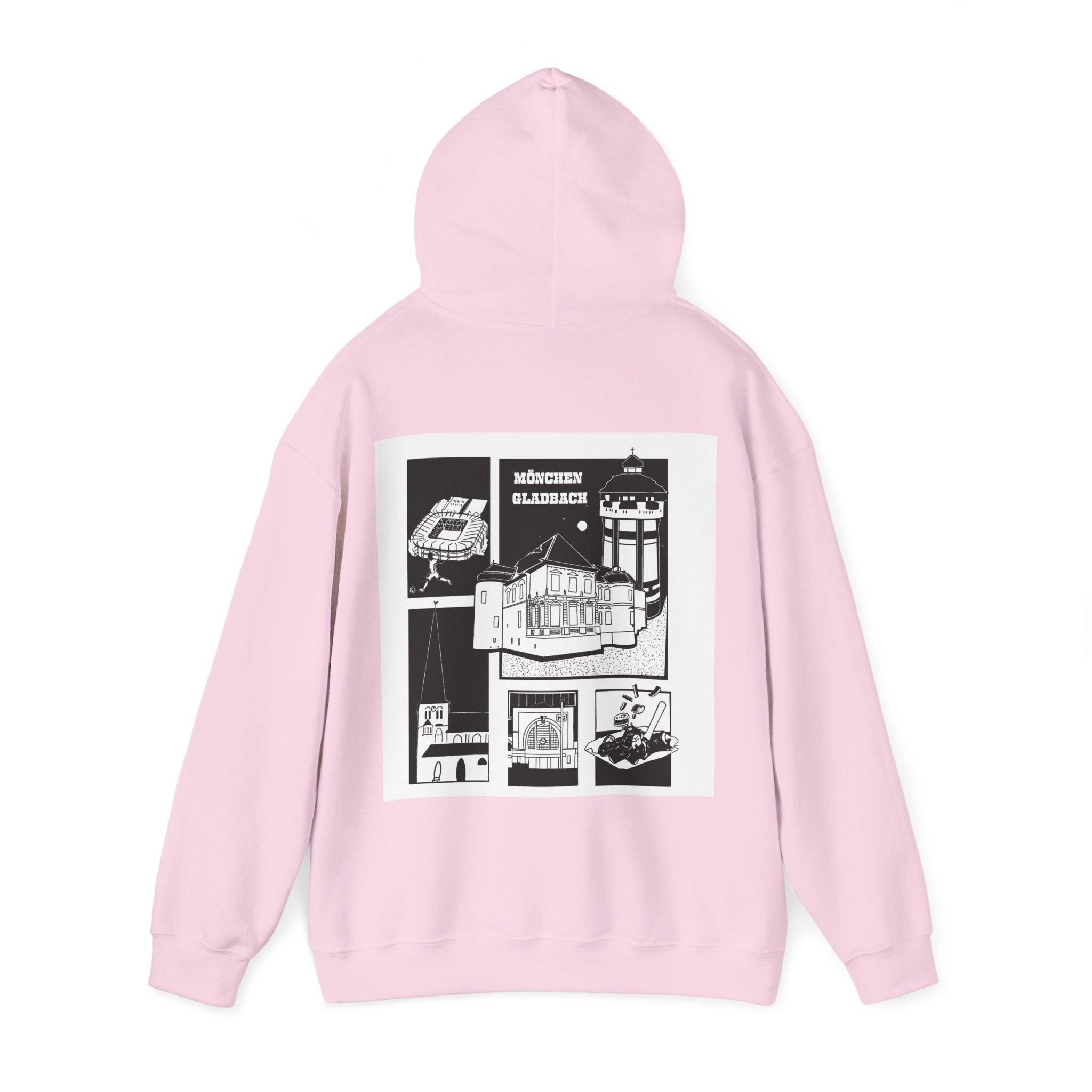 Mönchengladbach Stories Graphic Hoodie Backprint – Wear your City Kollektion | ORGNL Fabrics