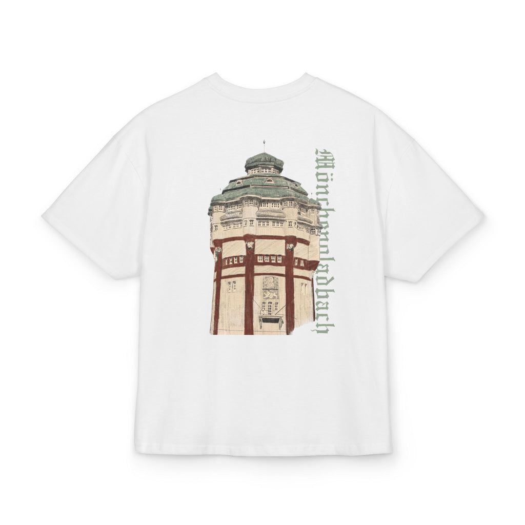 Mönchengladbach Wasserturm Heavy Oversized T-Shirt Backprint – Wear your City Kollektion | ORGNL Fabrics