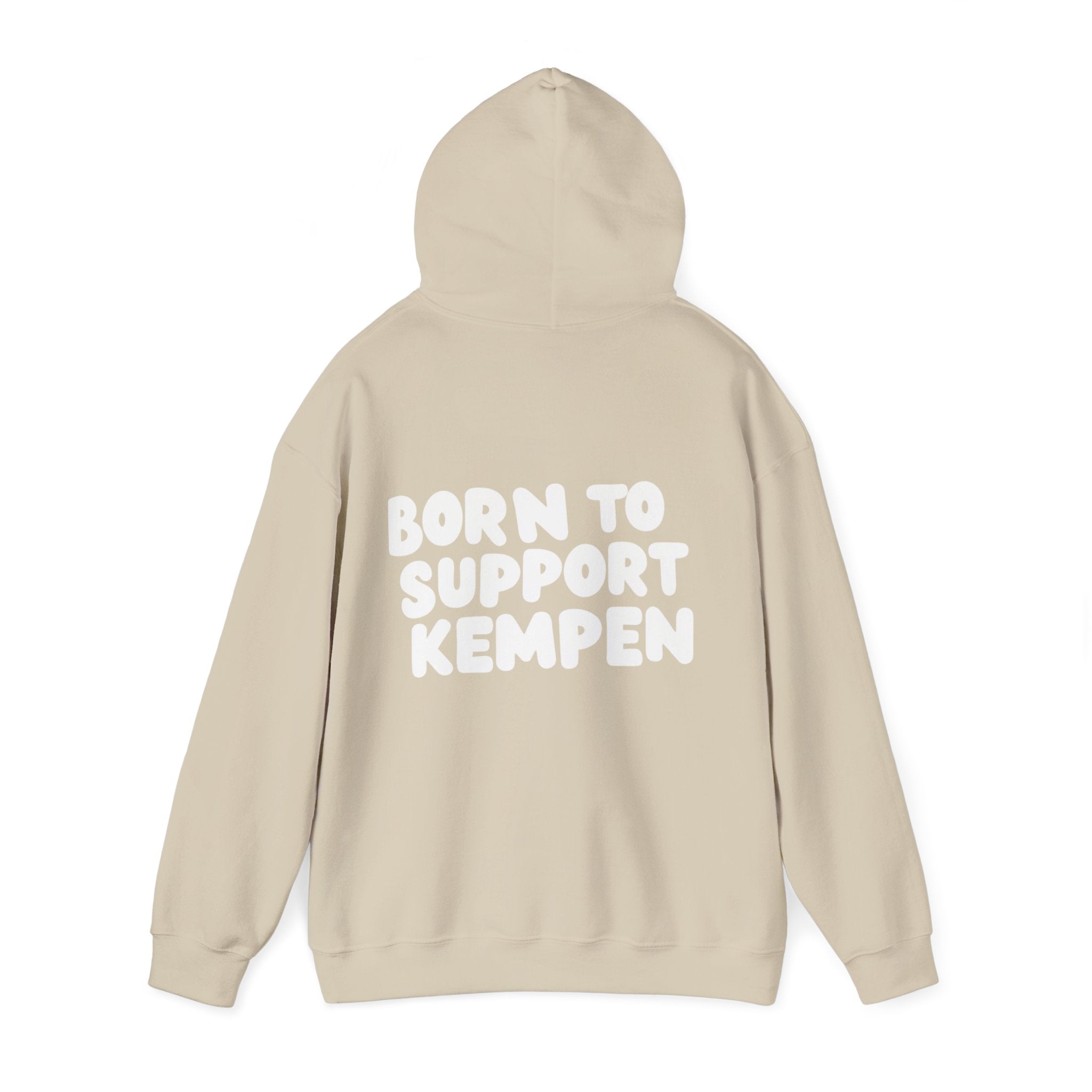 Born to Support Kempen Hoodie Backprint – Wear your City Kollektion | ORGNL Fabrics