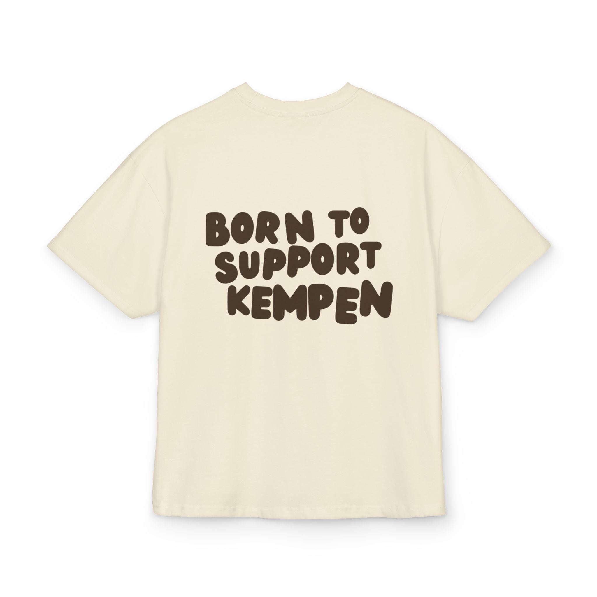 Born to Support Kempen Heavy Oversized T-Shirt Backprint – Wear your City Kollektion | ORGNL Fabrics