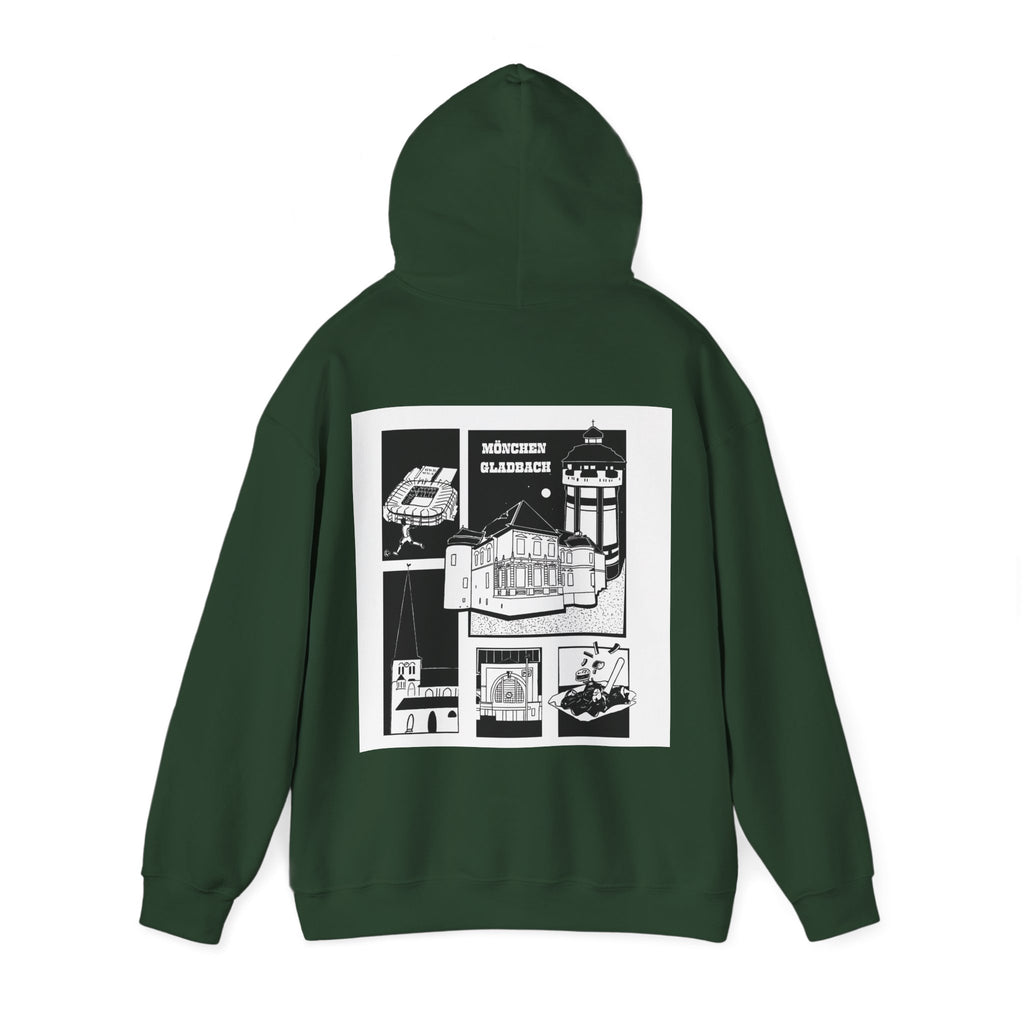 Mönchengladbach Stories Graphic Hoodie Backprint – Wear your City Kollektion | ORGNL Fabrics