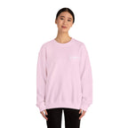 Kahfeld Logo Crewneck Sweatshirt — Minimal White Graphic Sweatshirt