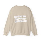 Born to Support Grefrath Crewneck Sweater Backprint – Wear your City Kollektion | ORGNL Fabrics