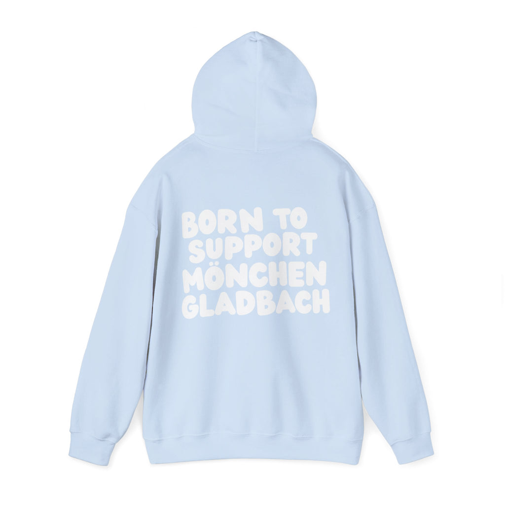 Born to Support Mönchengladbach Hoodie Backprint – Wear your City Kollektion | ORGNL Fabrics