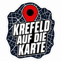 15x Krefeld auf die Karte Sticker