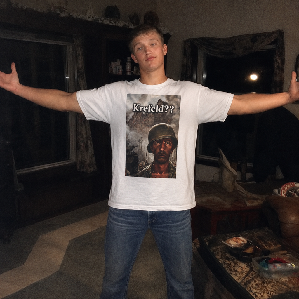 Krefeld??" Trauma Meme T-Shirt | Meme Kollektion | ORGNL Fabrics