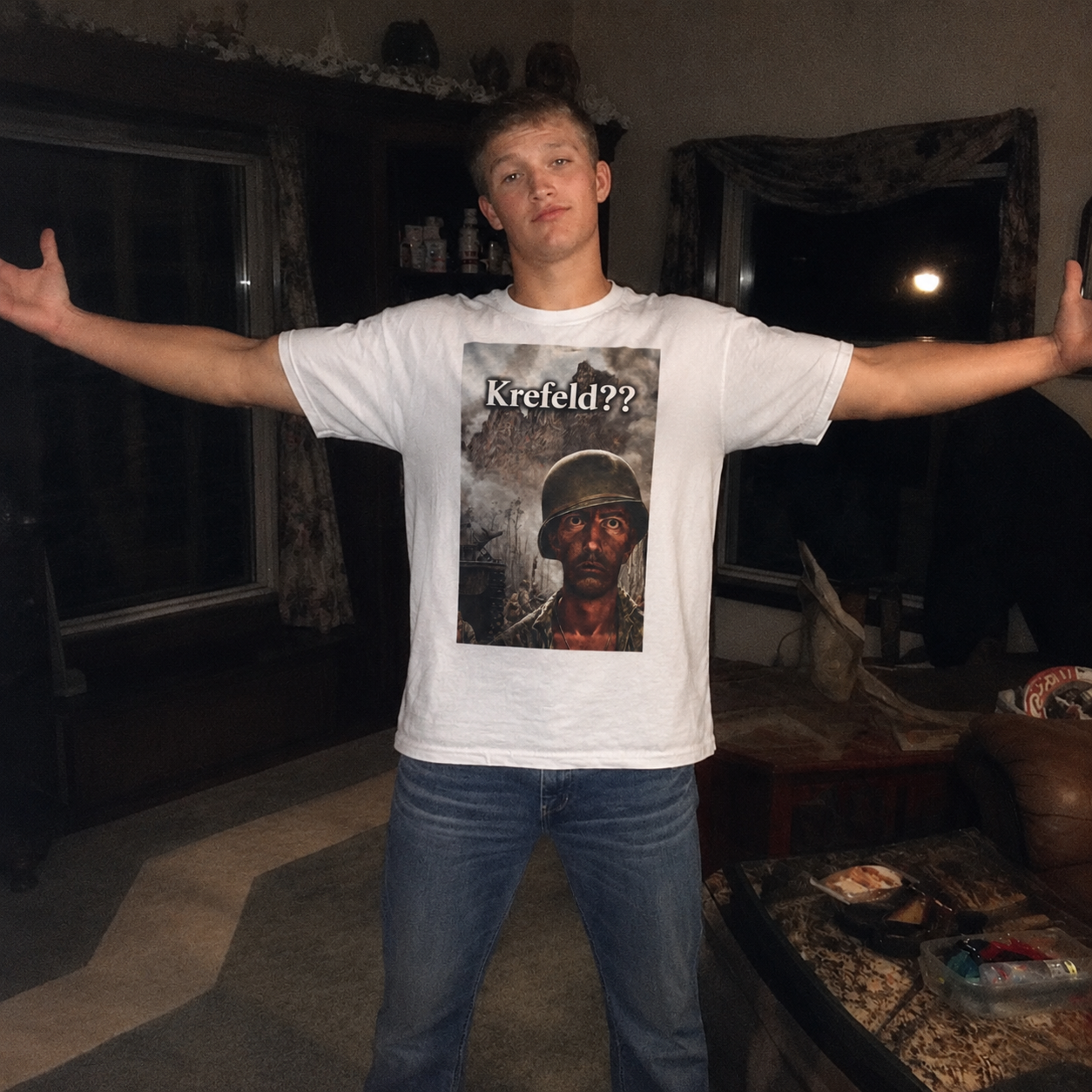 Krefeld??" Trauma Meme T-Shirt | Meme Kollektion | ORGNL Fabrics